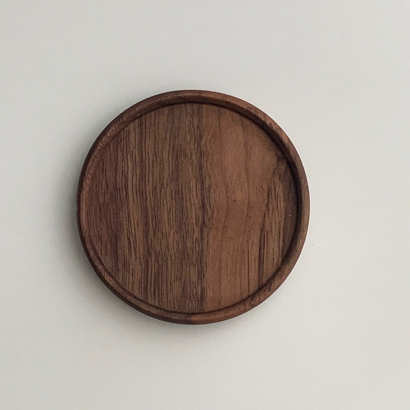 Japanese Walnut Wood Coasters | Natural Insulated Table Protectors