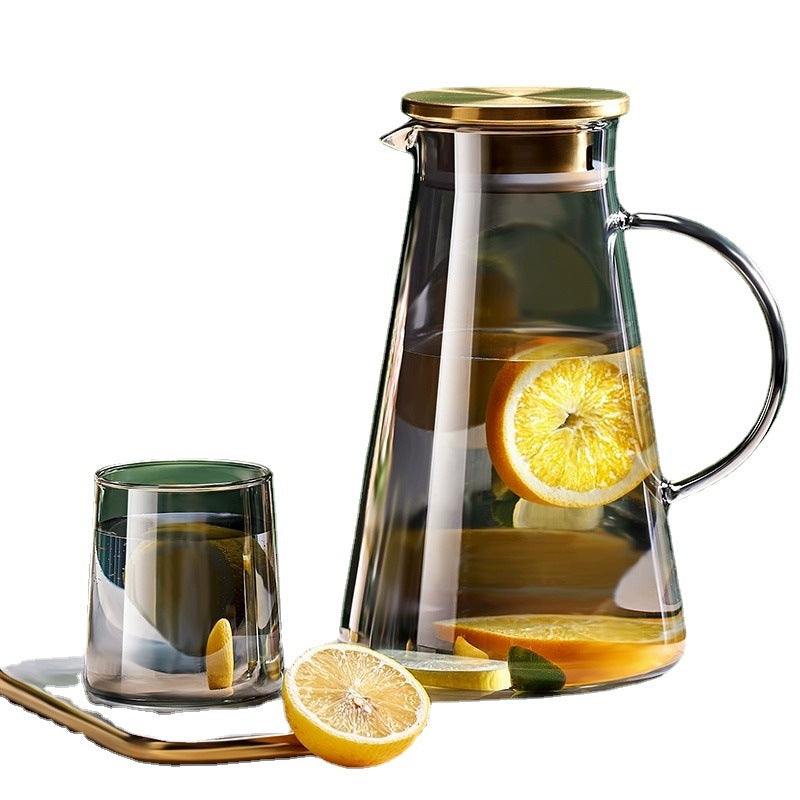 Glass Iced Tea Pitcher Set | Heat-Resistant Beverage Carafe