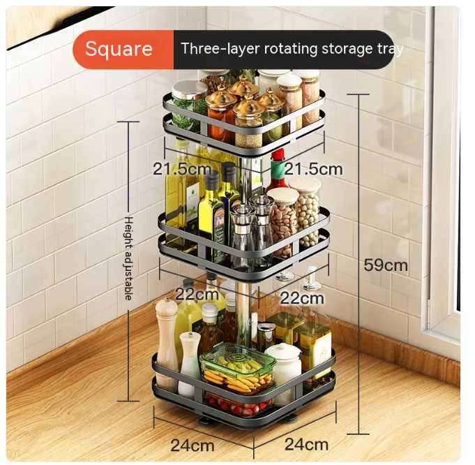 Multifunctional Kitchen Spice Rack | Modern Counter Organizer