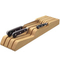 Wooden Knife Block Drawer | Kitchen Utensil Storage Organizer