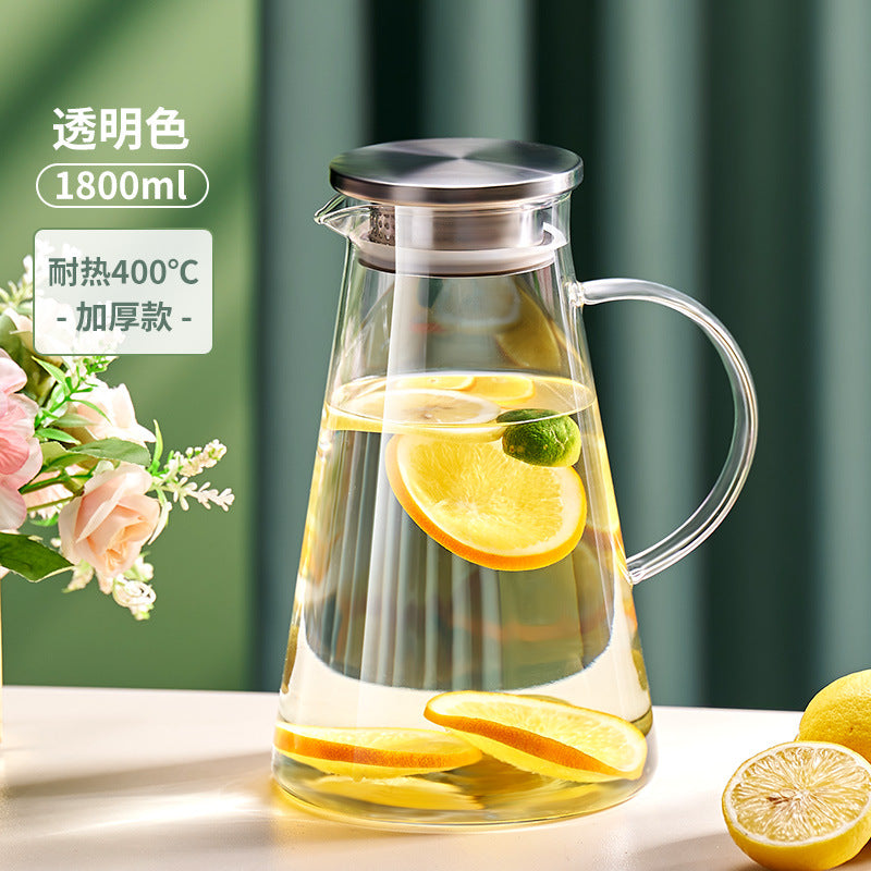 Glass Iced Tea Pitcher Set | Heat-Resistant Beverage Carafe