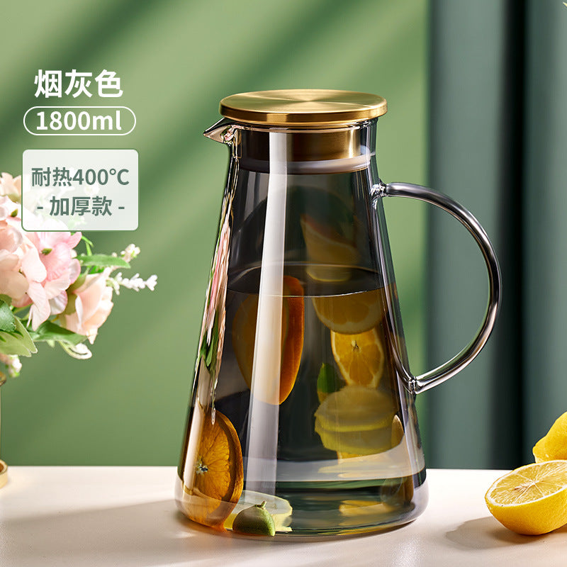 Glass Iced Tea Pitcher Set | Heat-Resistant Beverage Carafe