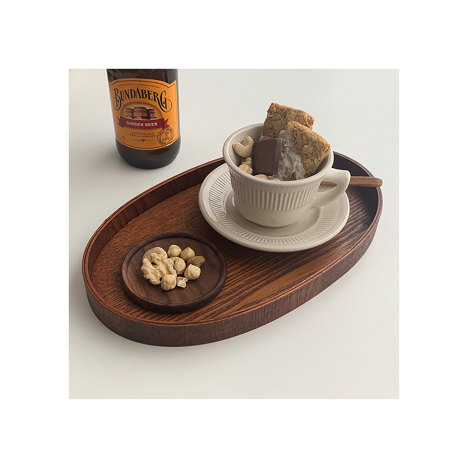 Japanese Walnut Wood Coasters | Natural Insulated Table Protectors
