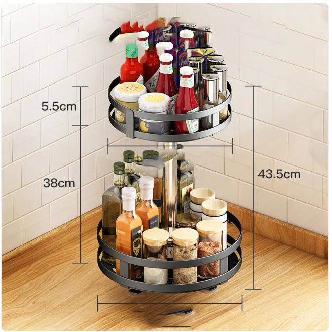 Multifunctional Kitchen Spice Rack | Modern Counter Organizer