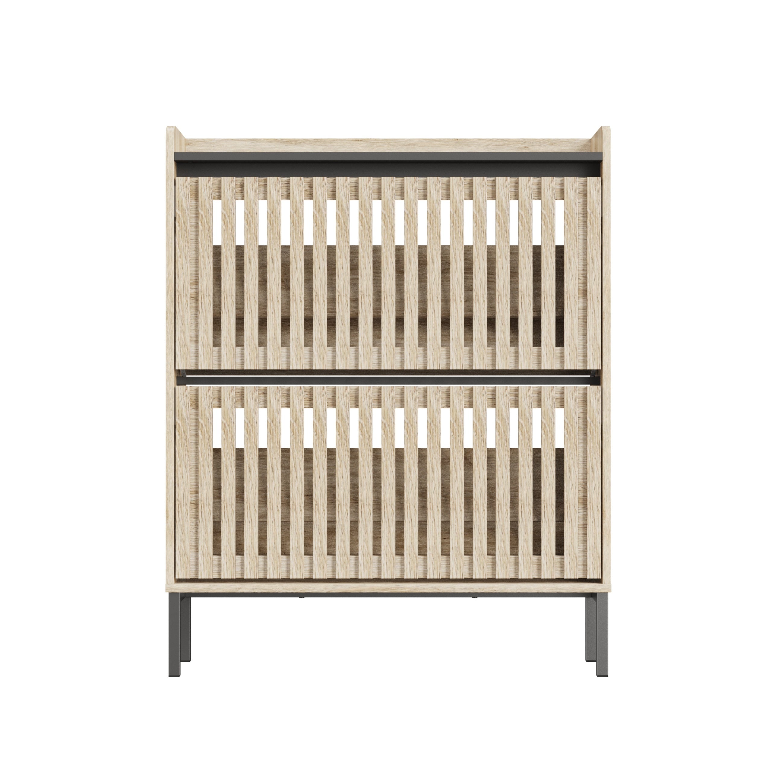 Modern Flip Shoe Cabinet | Multi-Layer Entryway Storage
