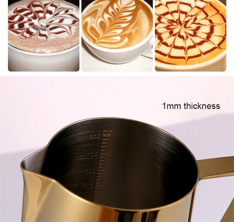 CAFEDE KONA Latte Art Pitcher | Professional Coffee Jug