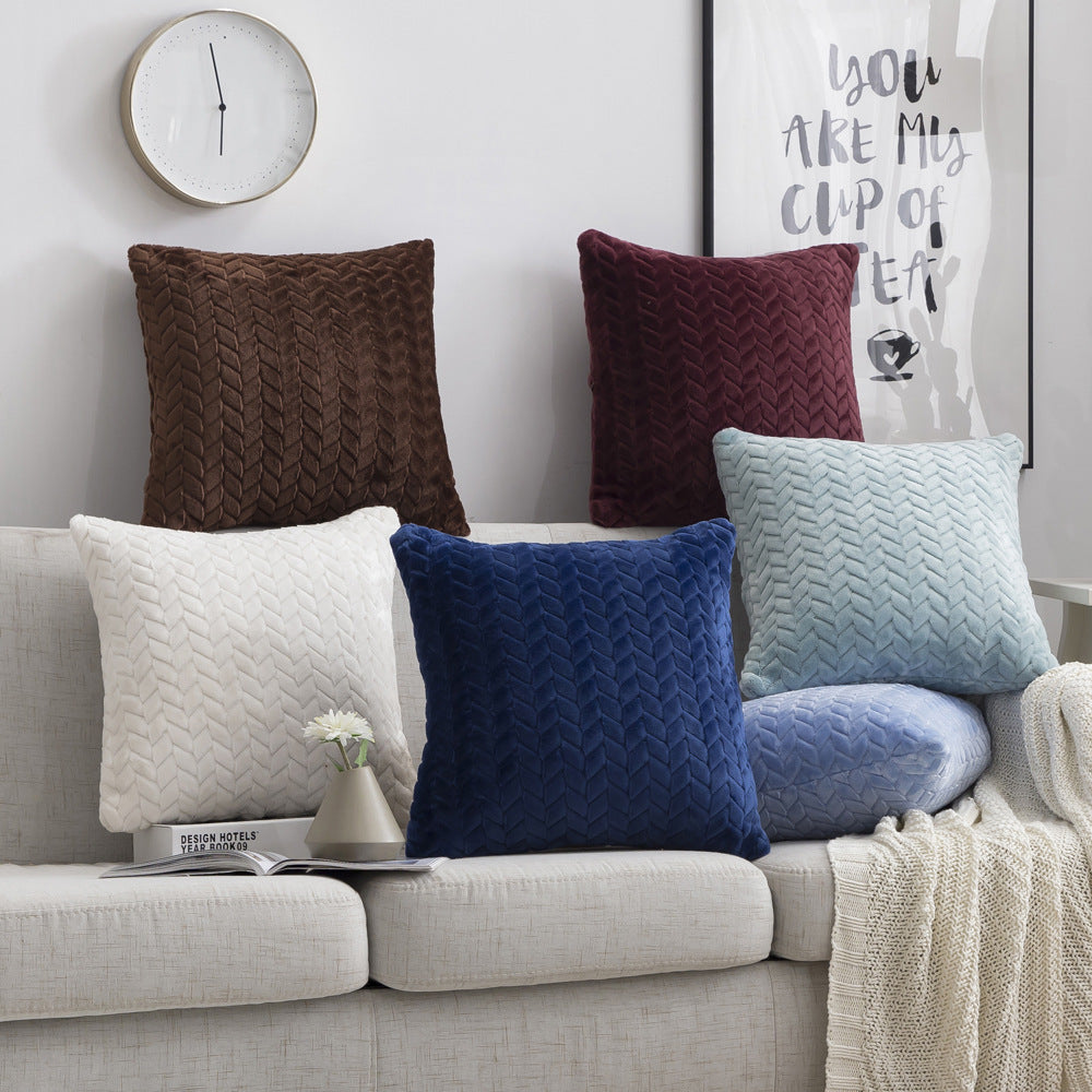Solid Color Sofa Pillow Cover | Minimalist Home Accent