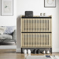 Modern Flip Shoe Cabinet | Multi-Layer Entryway Storage