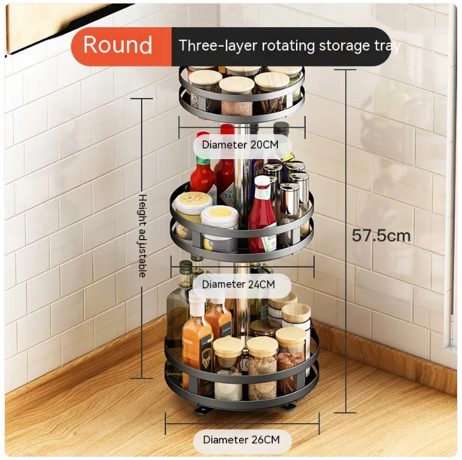 Multifunctional Kitchen Spice Rack | Modern Counter Organizer